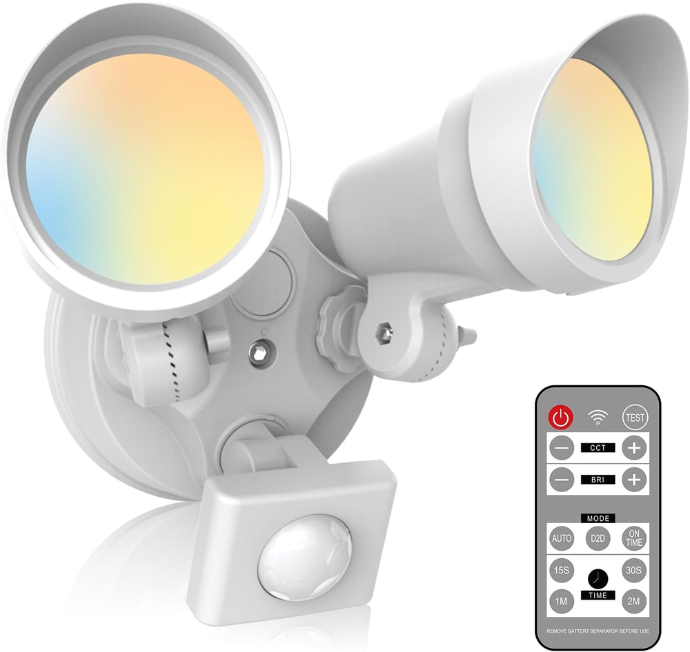 LED Security Lights Motion Sensor, 24W 2600LM Flood Lights Outdoor Motion Sensor