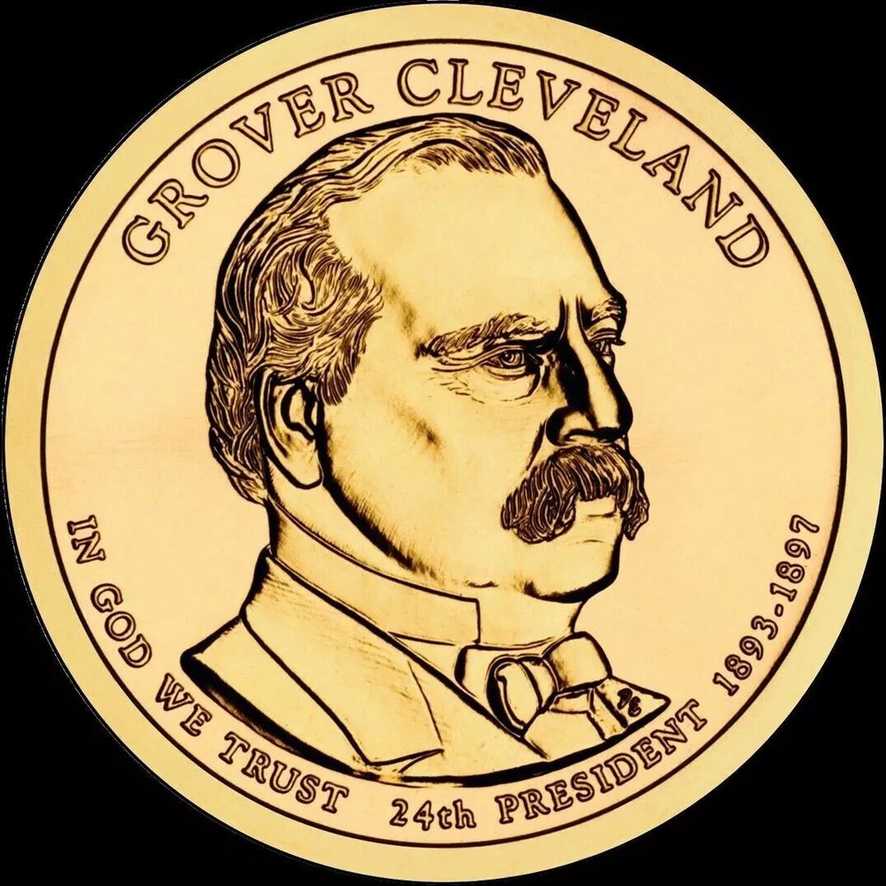 2012 P  Grover Cleveland Presidential One Dollar Coin U.S. Mint Rolls Pos 