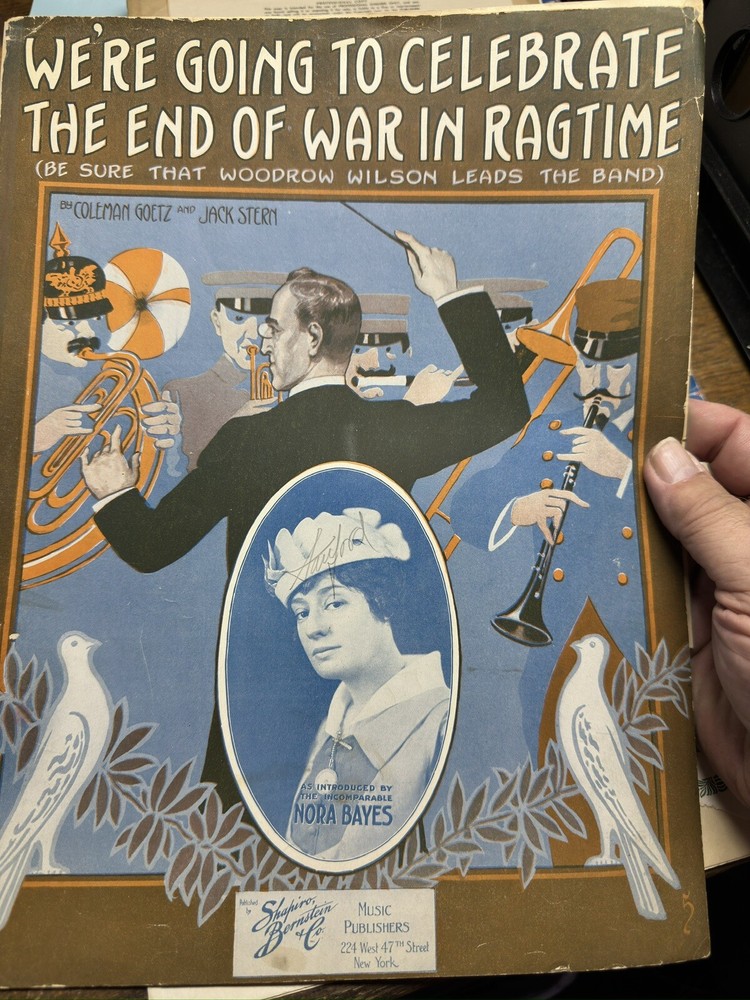 A ‘15 Ragtime Sheet Music We’re Going To Celebrate The End Of The War In Ragtime