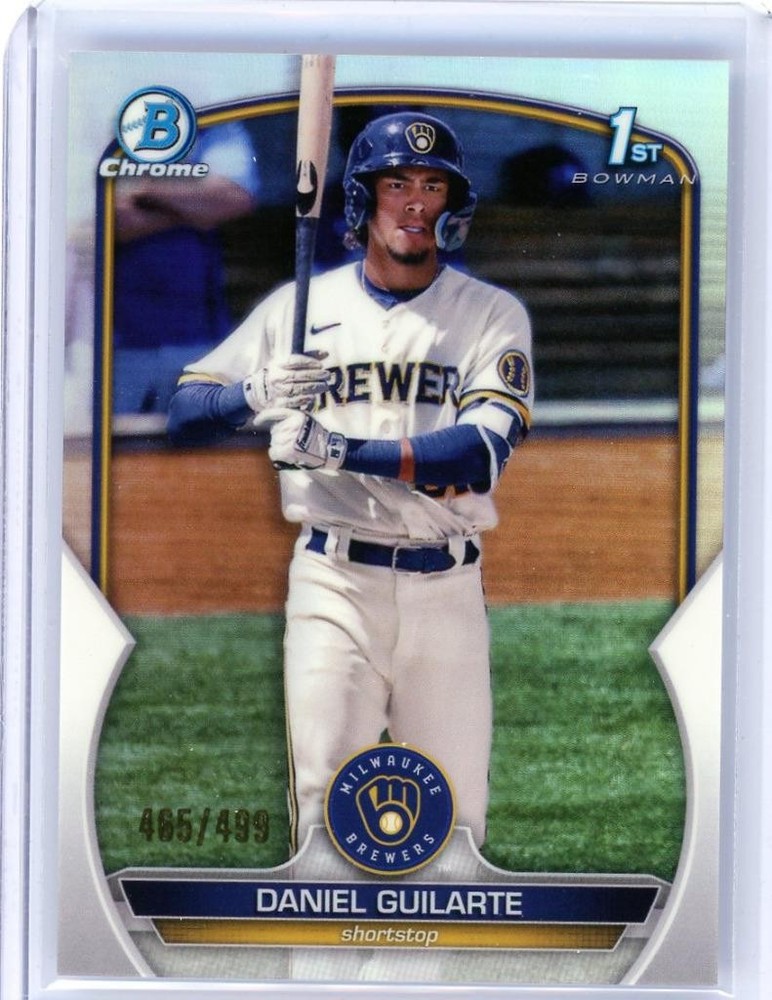 Daniel Guilarte 2023 Bowman Chrome Silver Refractor RC #499 Rookie Card