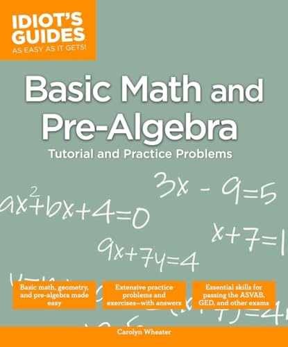 Basic Math and Pre-Algebra Tutorial Paperback by Carolyn Wheater – Good Condition