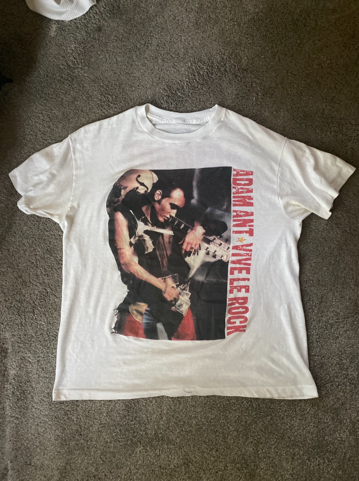 Adam Ant 1985 Vive Le Rock Tour Vintage Rock t-shirt