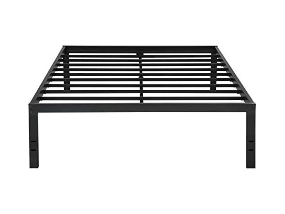 PrimaSleep 18 Inch Tall Metal Bed Frame Black Queen