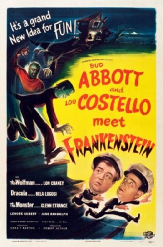 Abbott and Costello Meet Frankenstein Vintage Movie Poster 24x36 Inches 61x91cm-image