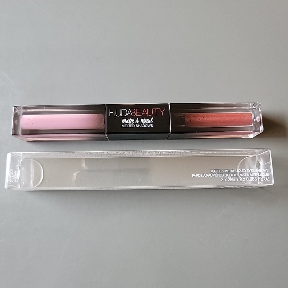 Huda Beauty Matte & Metal Melted Shadows V.I. PINK & MILLION DOLLAR DEALS NEW