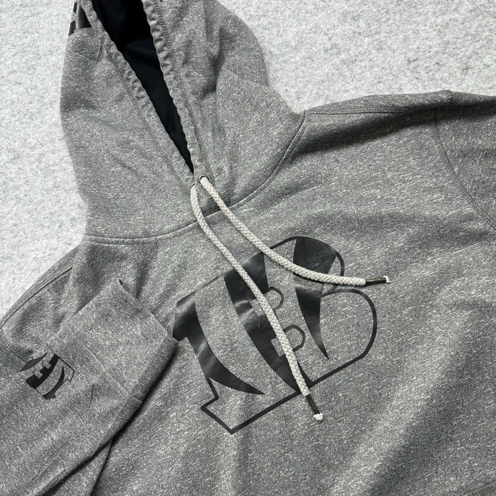 Basix Of America Hoodie Mens Medium Gray Cincinnati Bengals Pullover