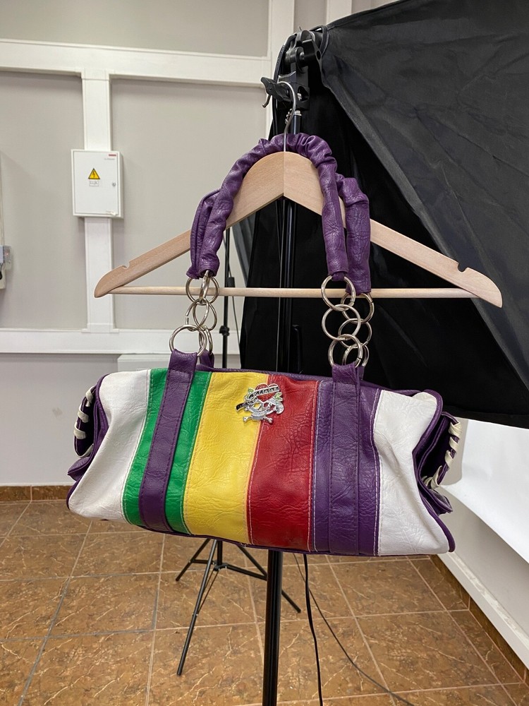 🇺🇸 Y2K Ed Hardy Style Love Kills Slowly Archive Bag Rare Retro Hype