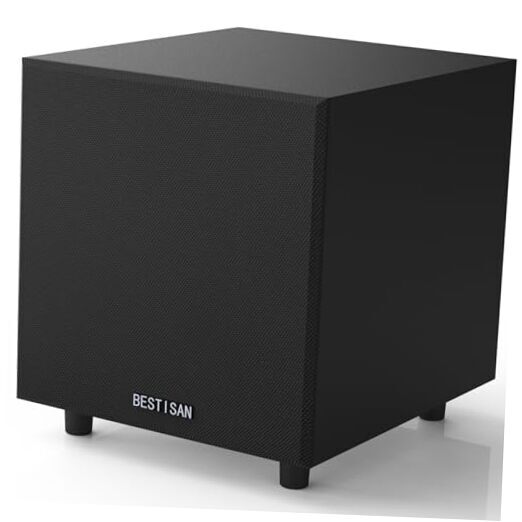 Subwoofer, Powered Subwoofer, Deep Bass Home Theater Sub, High Speaker Level