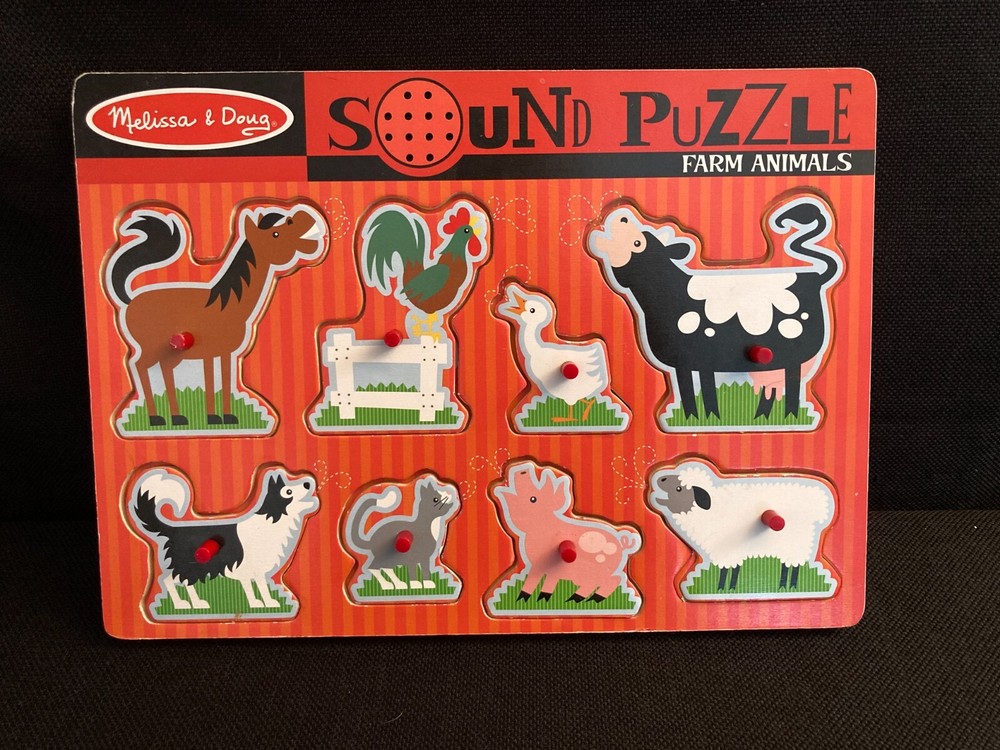 *Video* Melissa & Doug Sound Puzzle: Farm Animals Activity Board
