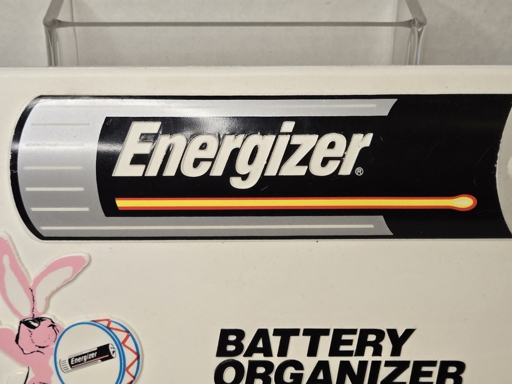 Energizer Battery Organizer Storage Case Plastic Insert  Drummer Bunny 9.5