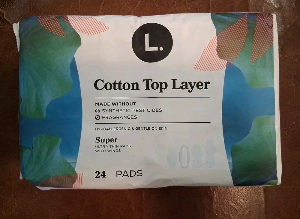 Ultra Thin Pads with Wings Organic Cotton Top Layer 24 Count