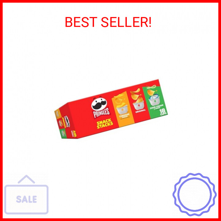 Pringles Potato Crisps Snack Stacks Variety Pack for Lunch and On-the-Go