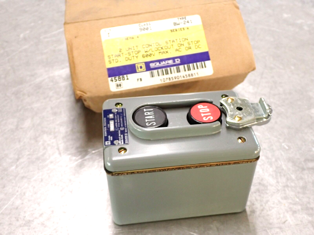 Square D 9001 BW241 CONTROL STATION WITH BOX SER 