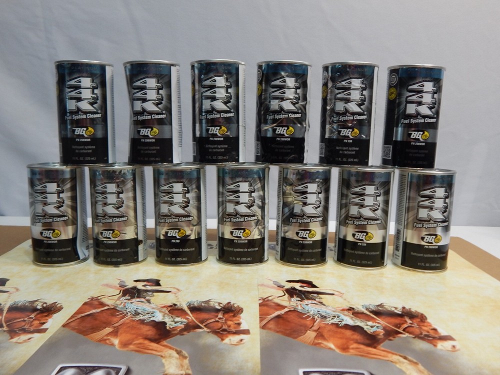 BG 44K PLATINUM New Fuel System Cleaner Additive 13  11oz. Cans  ( Dented Cans )