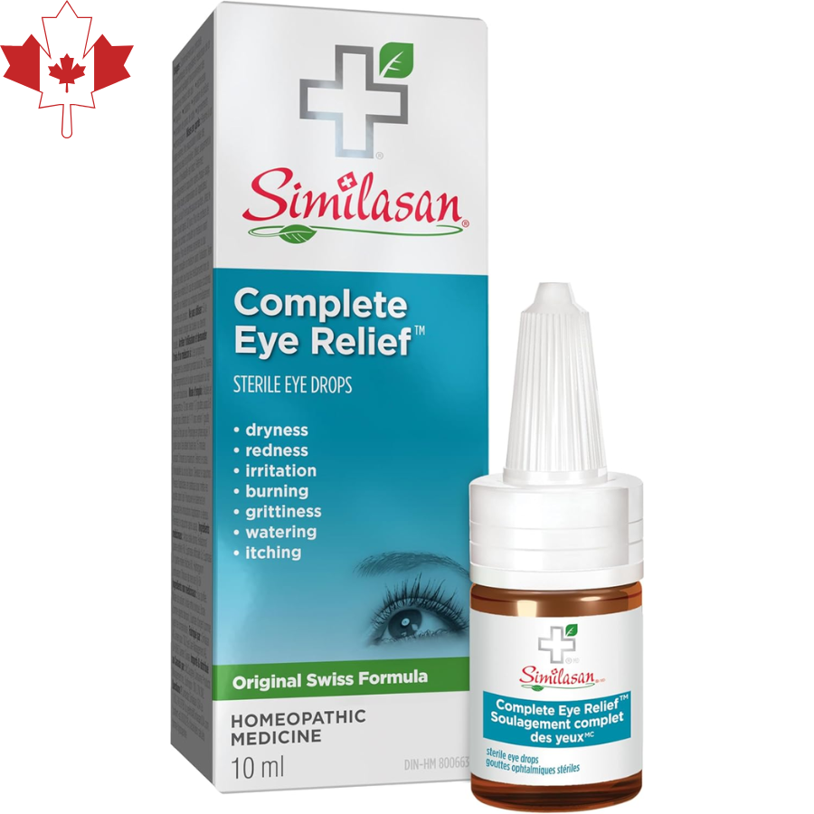 Similasan Complete Eye Relief 10ml - Natural Formula - 1 Pack - Fresh Stock