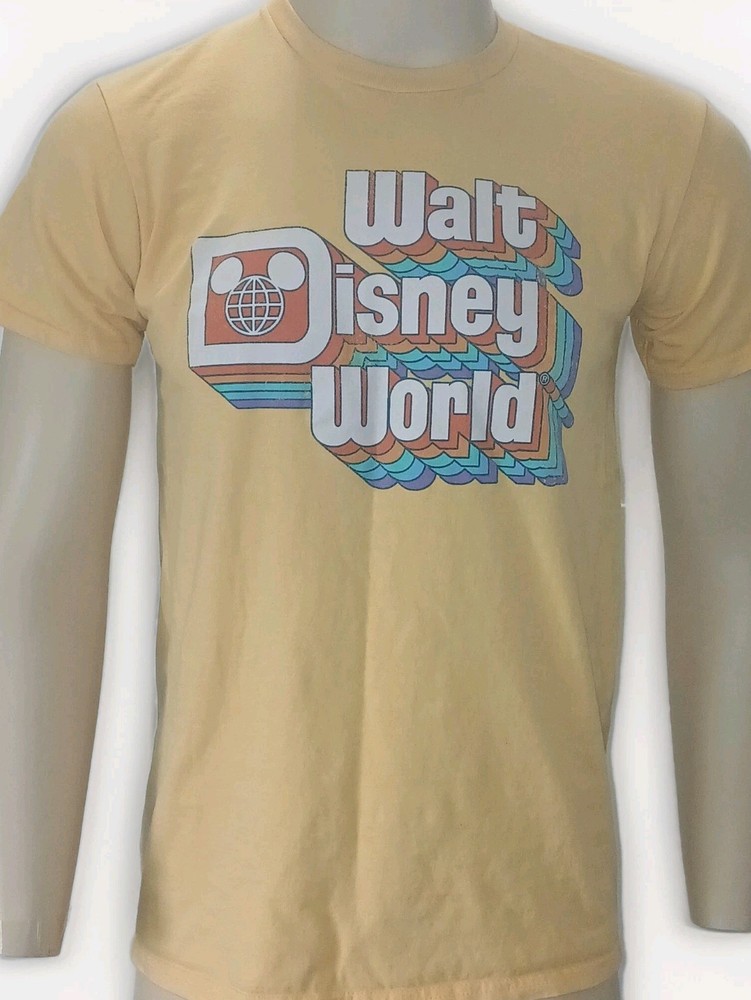 Walt Disney World Graphic T-Shirt Parks Logo Mickey Ears 100% Cotton Size Med