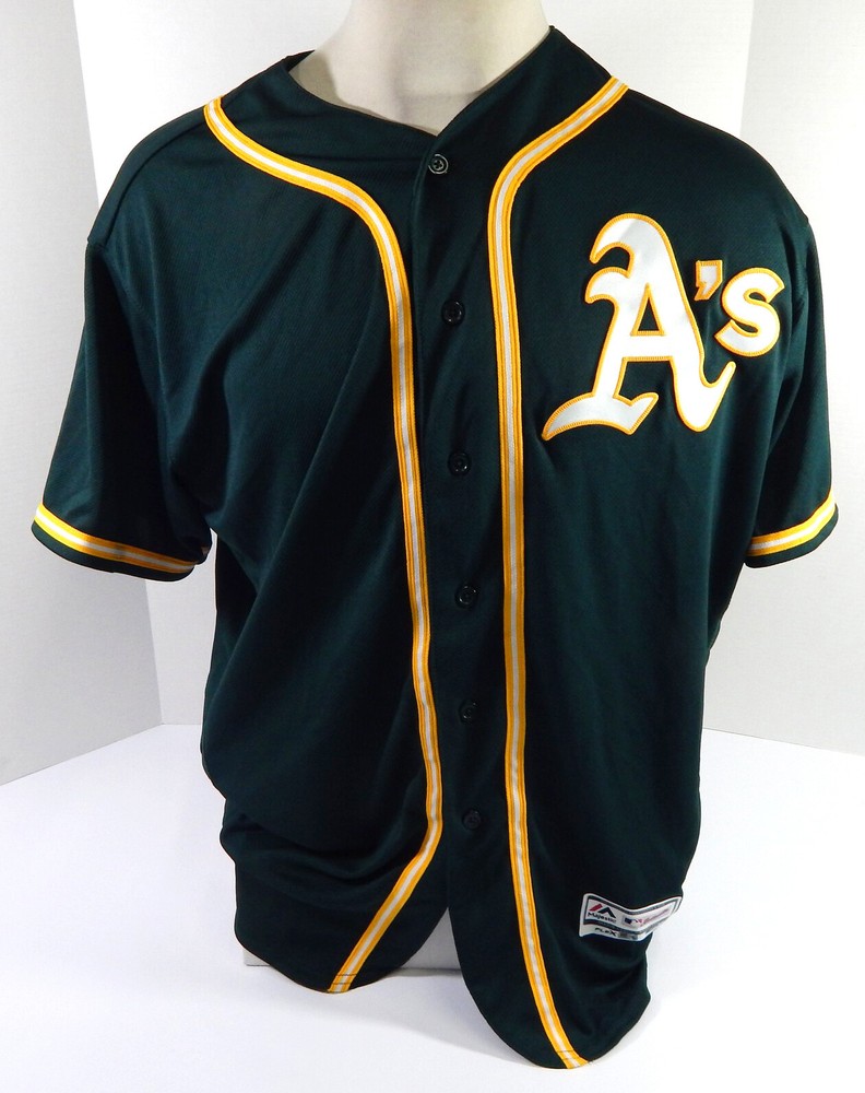 Oakland A's Athletics Blank Game Issued Dark Green Jersey 50 DP48092