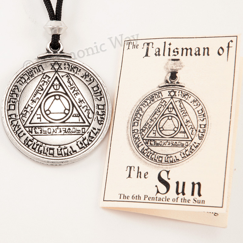 TALISMAN SUN Magic Pentacle Solomon Seal HEALTH WEALTH Pendant Necklace