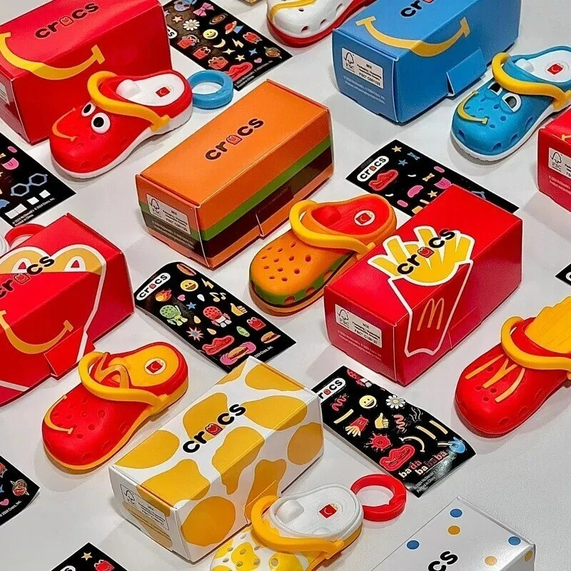 NEW 2024 McDonald's Happy Meal Toys Completed 10PCS/Set Cute Mini Crocs Keychain
