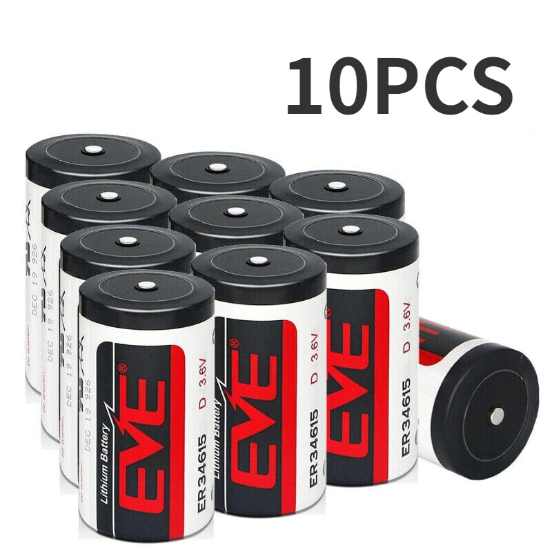 3.6V ER34615 D Size 19000mAh Li-SOCL₂ 10-Count Li-ion Battery