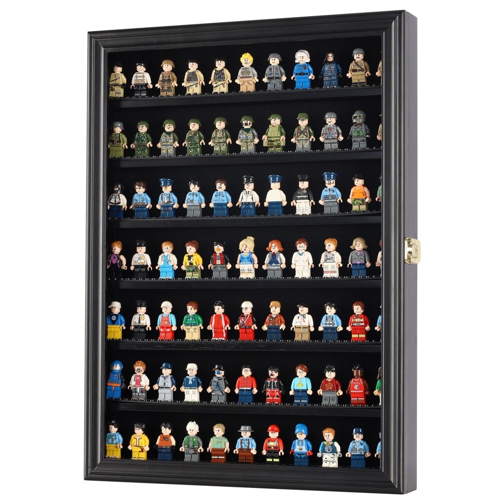 Minifigure Display Case - Building Block Toy Minifigures Display Case Minifig...