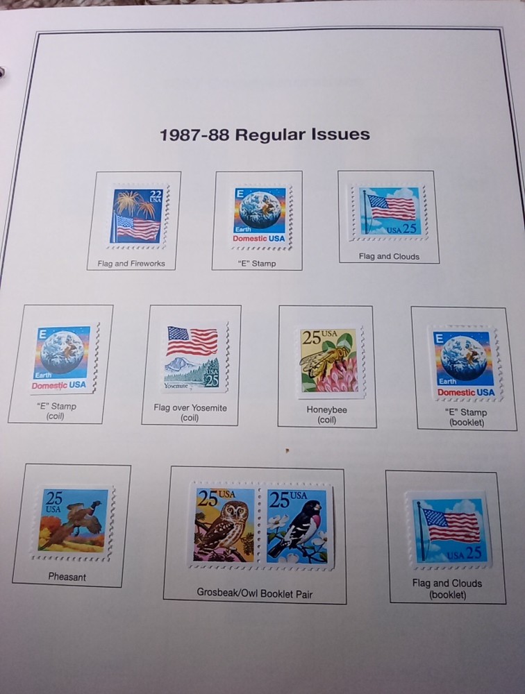 1987-88 Regular Issues Stamps Set Of 11