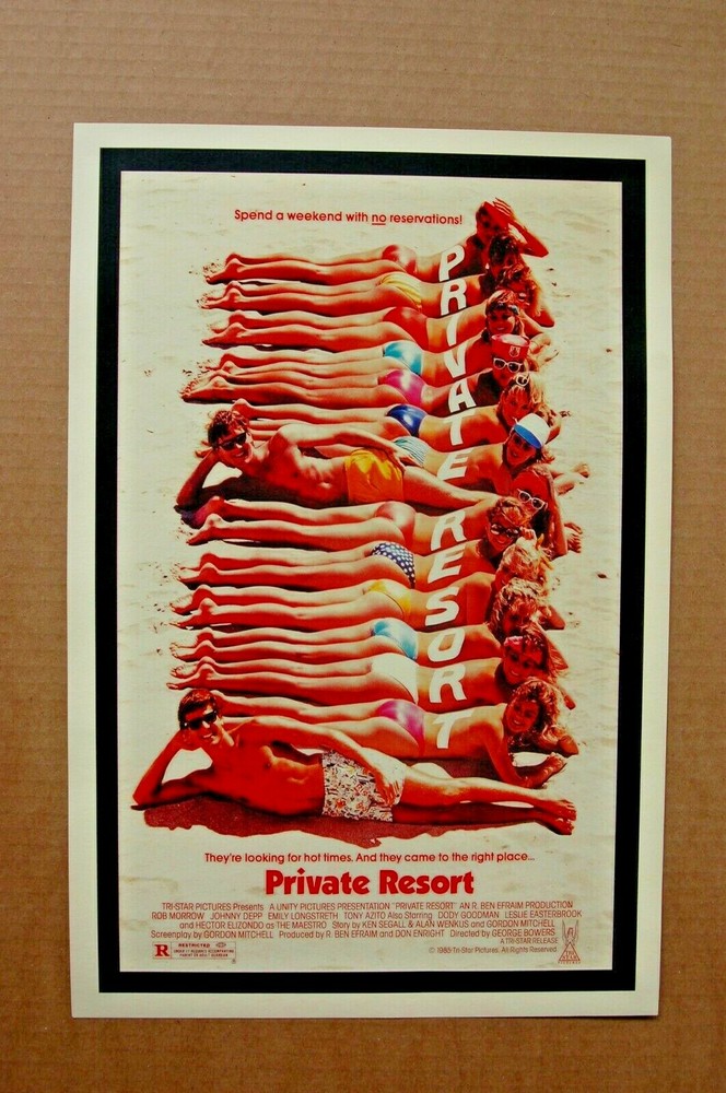 Vintage Private Resort Lobby Card Original Movie Poster