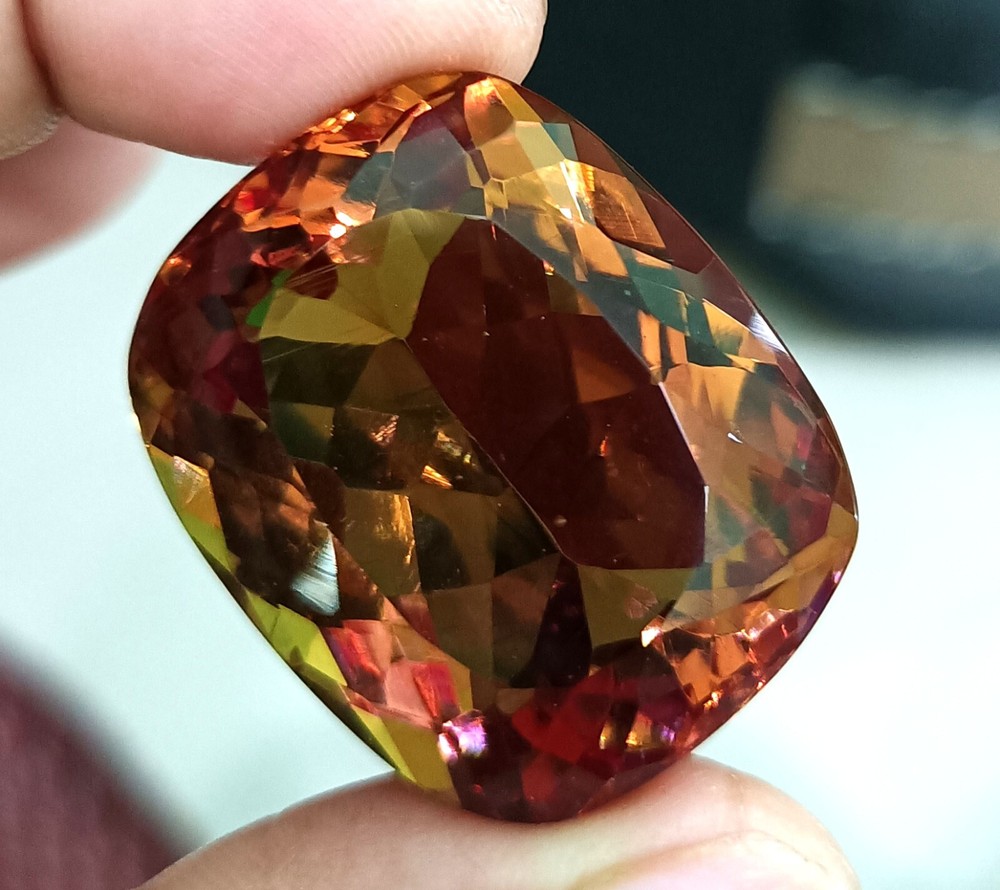 NATURAL Zultanite (7 Color-Change) Loose Certified GEMSTONE Cushion Cut 63.45 Ct