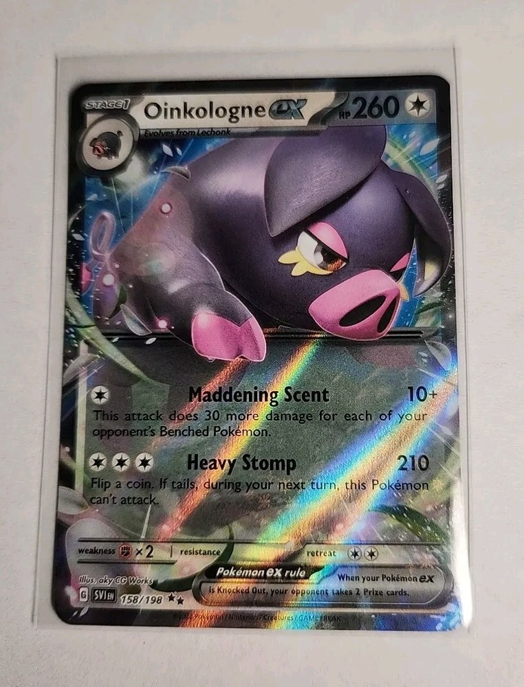 Oinkologne ex Double Rare - 158/198 - Scarlet & Violet Base Pokemon 2023