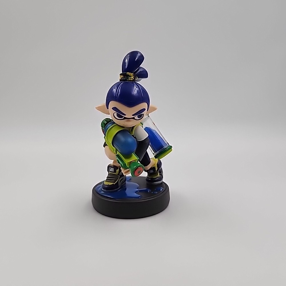 Nintendo Amiibo Splatoon 2 Blue Inkling Boy Amibo Switch Wii U Smash Bros Figure-image