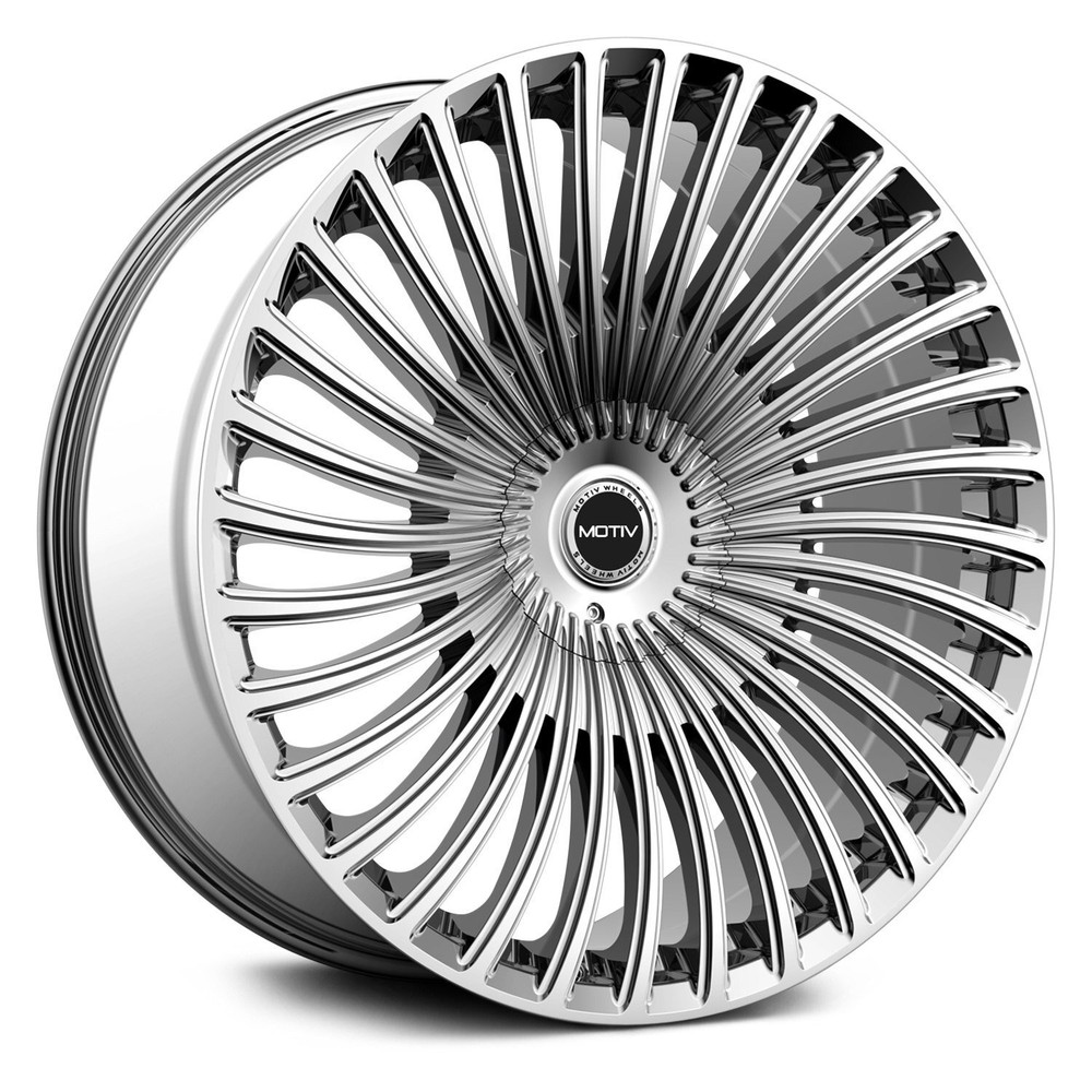 Motiv 438C SWERVE 24x9.5 5x120.65 Chrome Rims Set of 4
