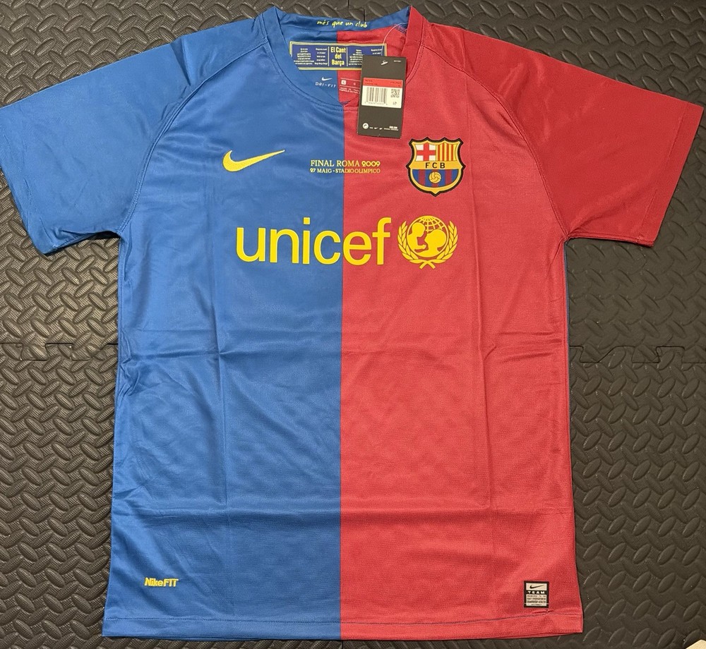 Champions League 2008/09 Barcelona Final Jersey Messi #10 Size L