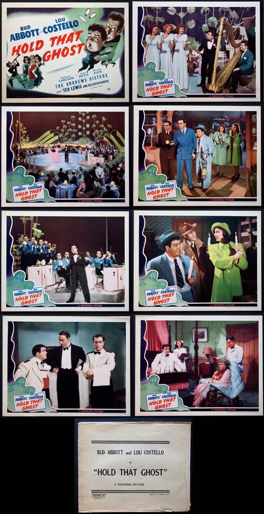 HOLD THAT GHOST ABBOTT & COSTELLO HORROR COMEDY 1941 LOBBY SET-image