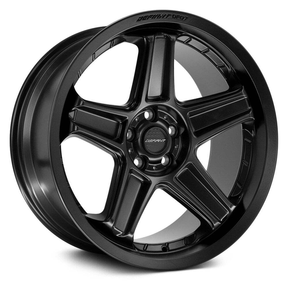 Defiant DF07 20x10.5 Black Wheel Rim 5x114.3 Bolt Pattern 71.5mm Bore