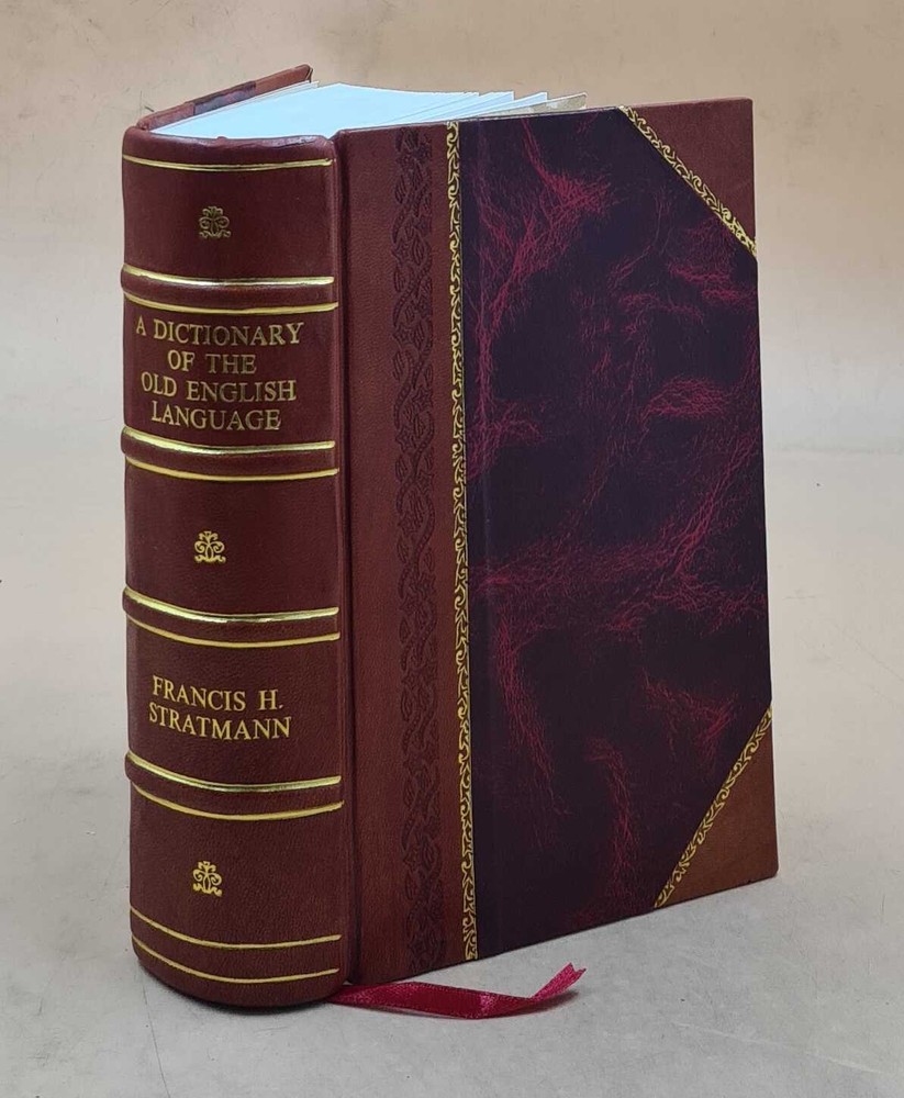 1867 Old English Language Dictionary Leather Bound Edition