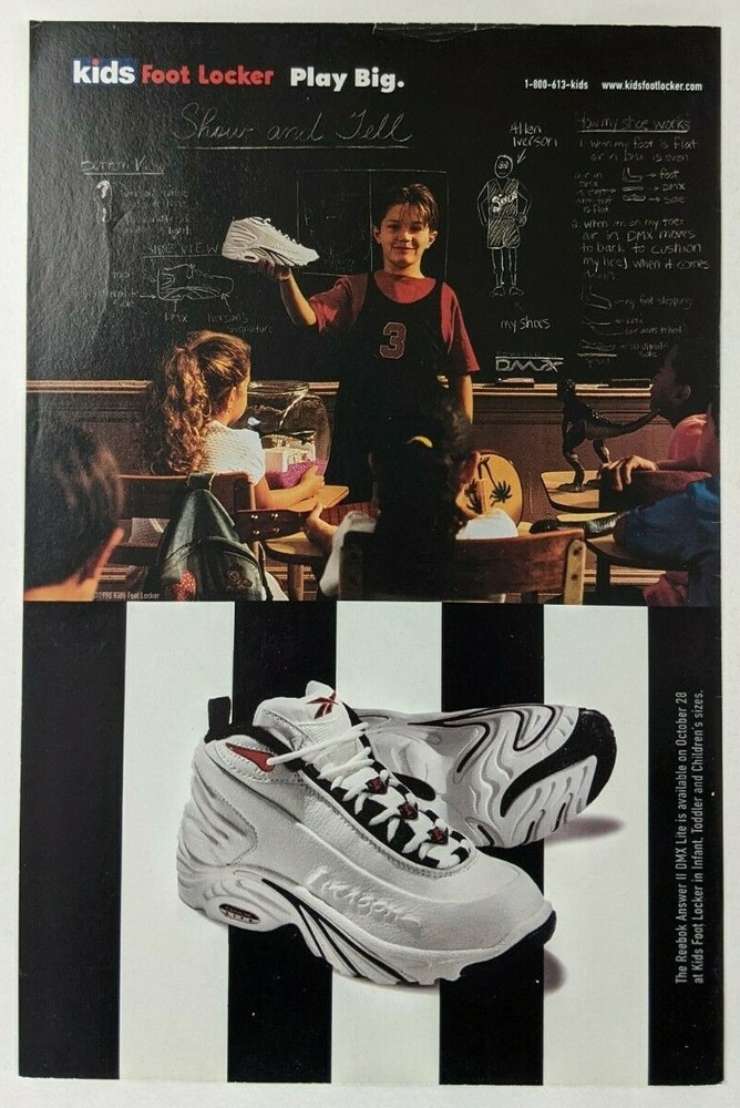 DAMAGED Kids Foot Locker Bug's Life Print Ad Poster Art PROMO Original Reebok