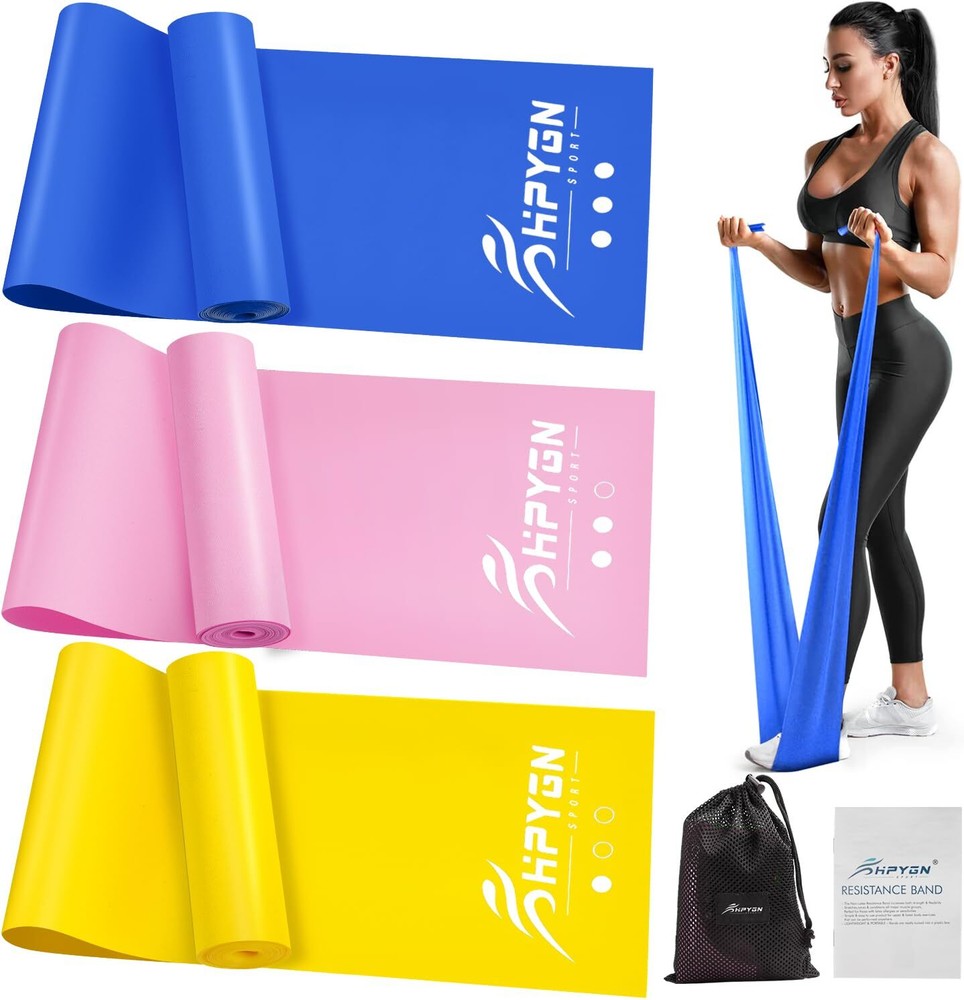 Resistance Bands Women, Elastic Exercise Bands 6.9 ft Long Stretch Bands for ...