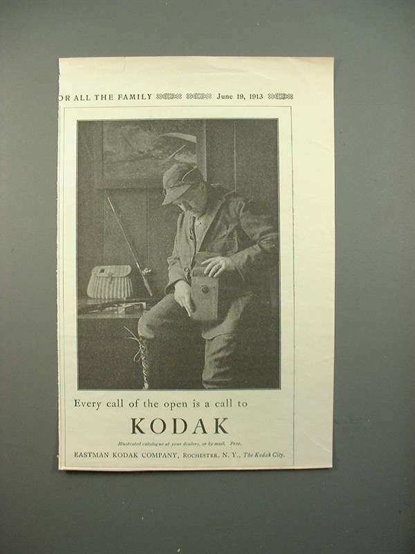 Vintage 1913 Kodak Camera Ad Embracing the Call of Adventure