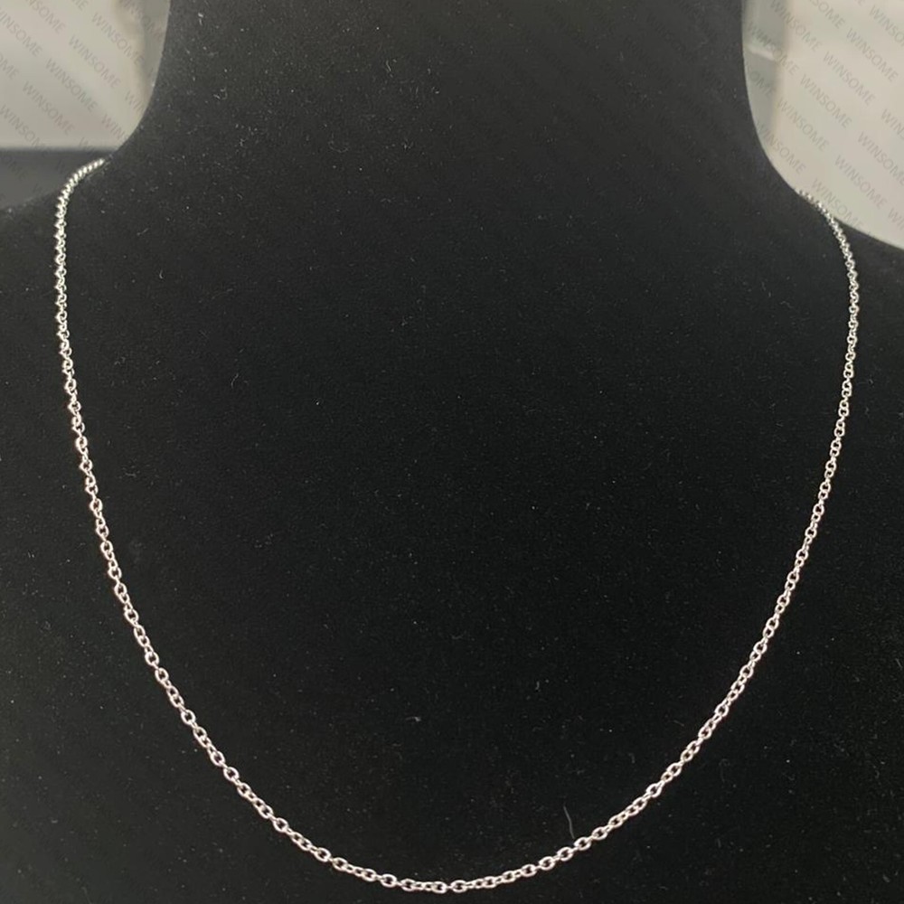 1mm Solid Sterling Silver Cable Chain Necklace 925 Silver Chain, Unisex Chain