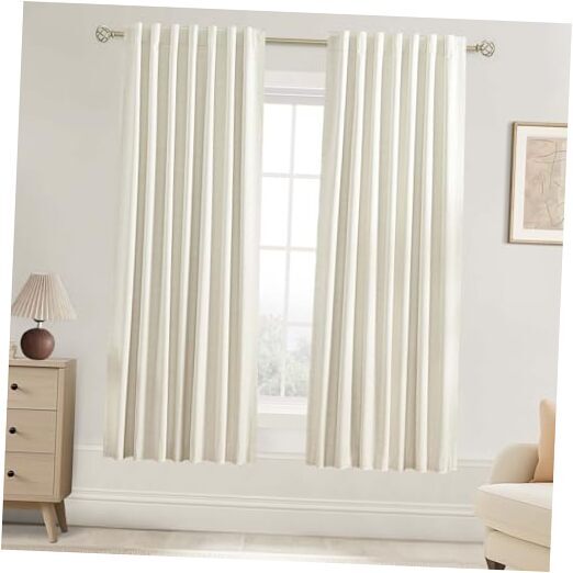 100% Black Out Curtains 63 Inch Long for 52