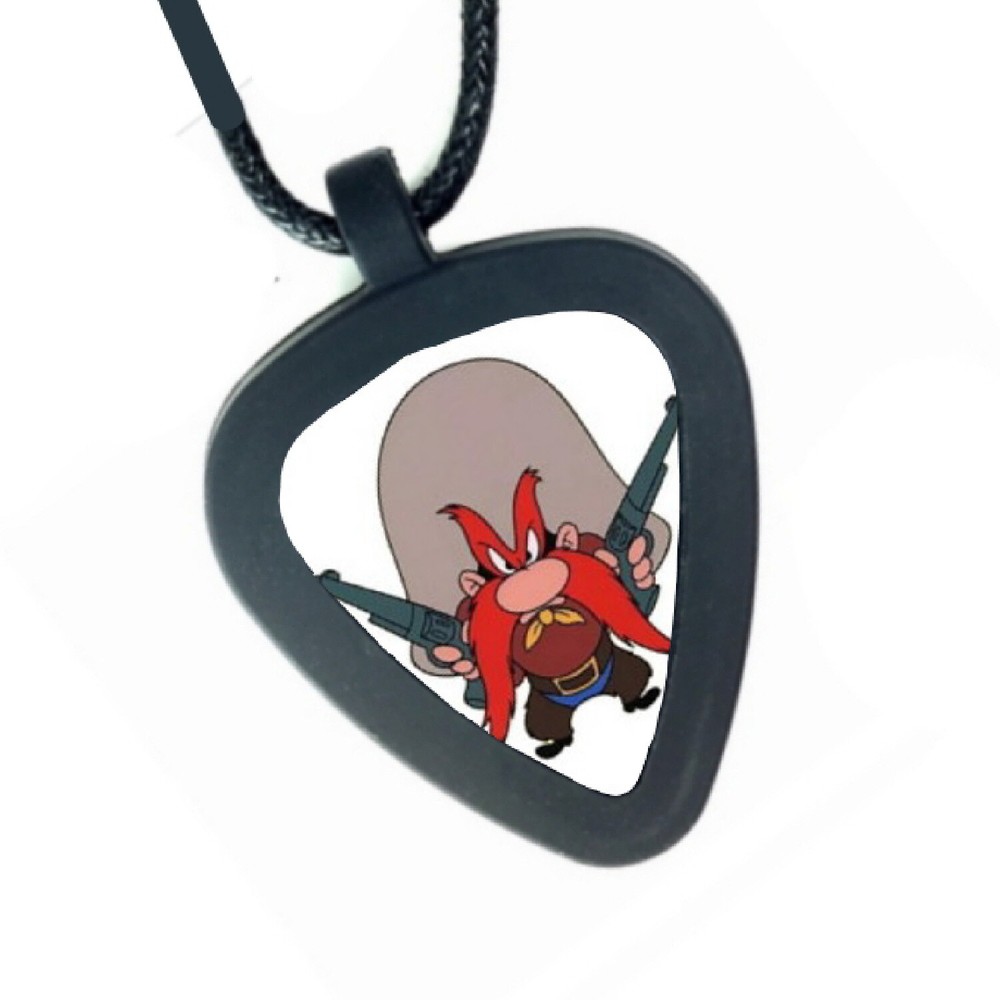 Yosemite Sam Pickbandz Mens or Womens Real Guitar Pick Necklace
