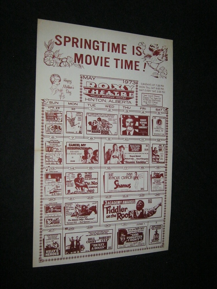 Original Hinton Canada Kelly's Heroes Reford Terence Hill Raquel Welch Dr No