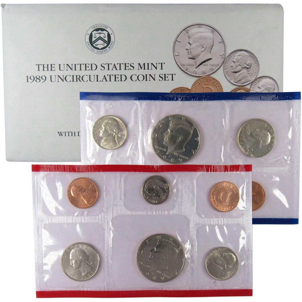 1989 Uncirculated Coin Set U.S Mint Original Government Packaging OGP