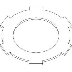 JDS1074 PTO Clutch Drive Disc -- Fits JD 50, 60, 520, and more! Fits John Deere