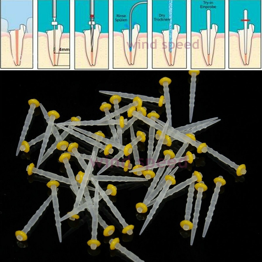 Transparent 1.2mm Dental Quartz Fiber Post Screw Thread Resin