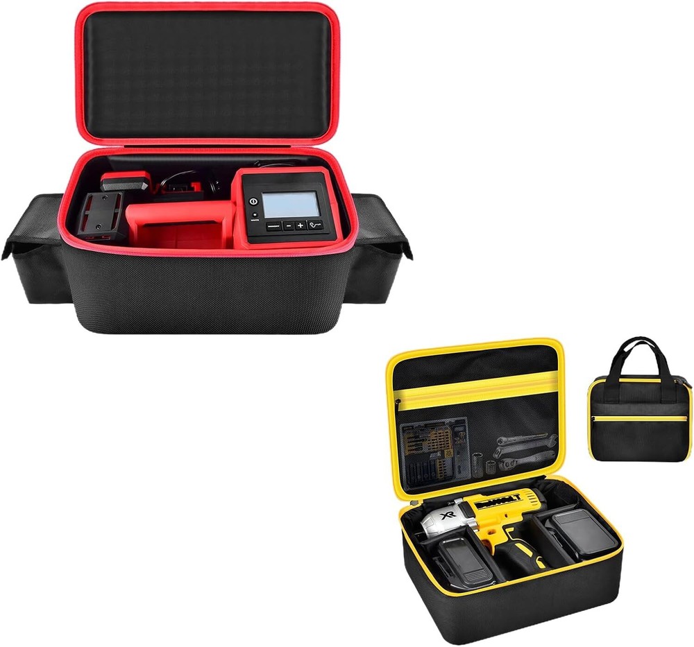 Air Compressor Bag Compatible w/M18 Inflator+Impact Driver Bag Case Compatible w