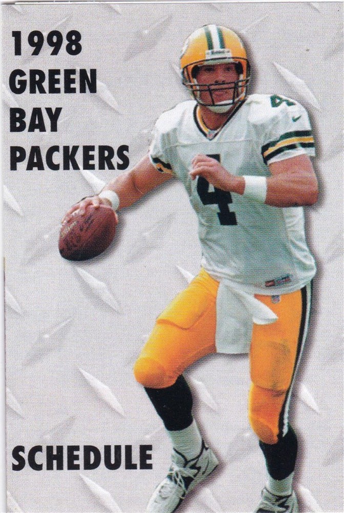 1998 Green Bay Packers NFL Football Pocket Schedule- Special Export Beer