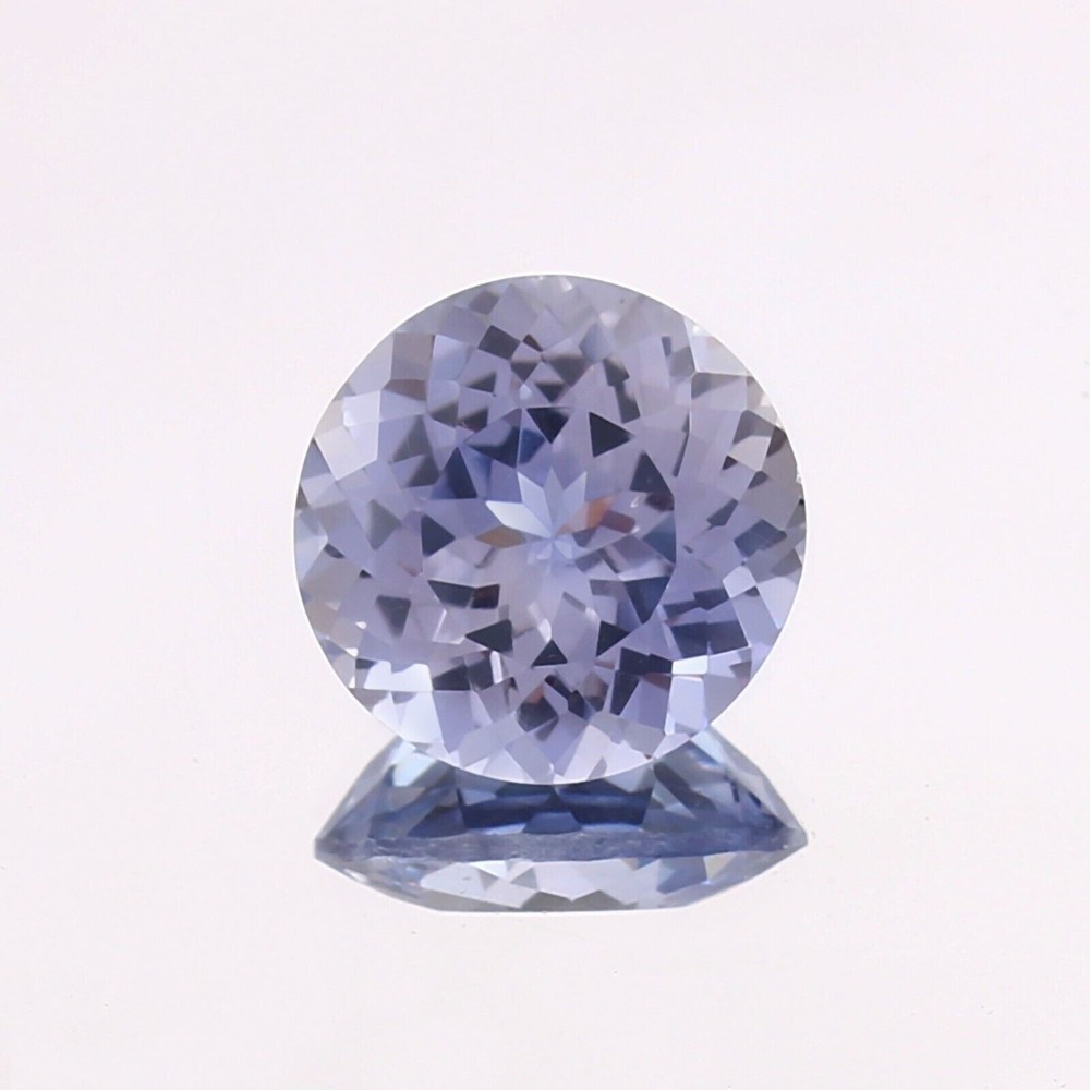 Natural Colorless Blue Montana Sapphire Loose Round 9x9mm Gemstone