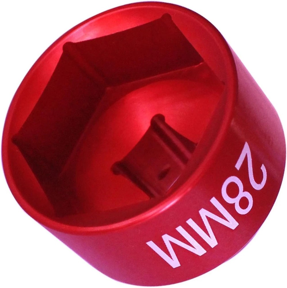 28mm fuel filter Socket Cummins tools 3/8 drive for Dodge Ram 6. 7L 28mm, Red