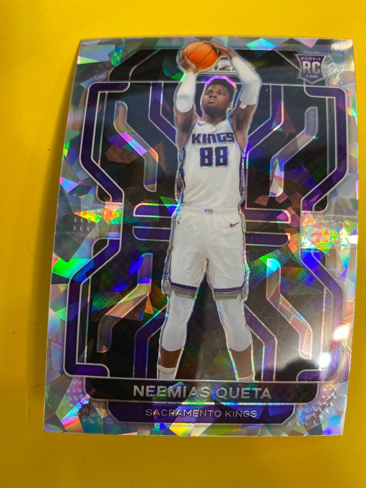 54223  2021-22 Panini Prizm Prizms Ice #316 Neemias Queta KINGS  RC ROOKIE